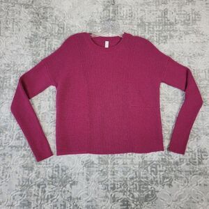 Athleta Sweater Women's XS Pink Mulberry Turin Wool Cashmere Blend Pullover